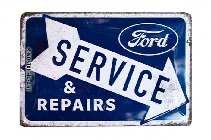 Blechschild "Ford Service & Repairs" - 30 x 20cm